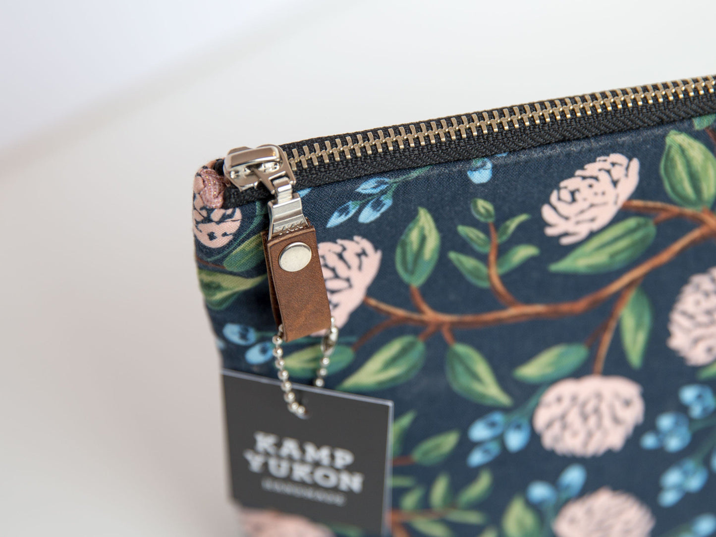 Large Pouch - Peonies