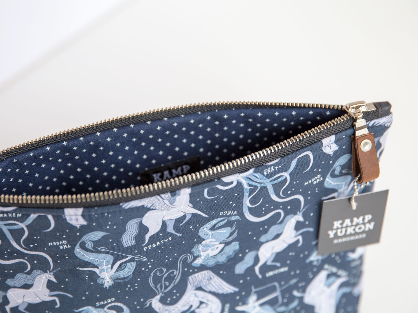 Large Pouch - Constellations Blueberry