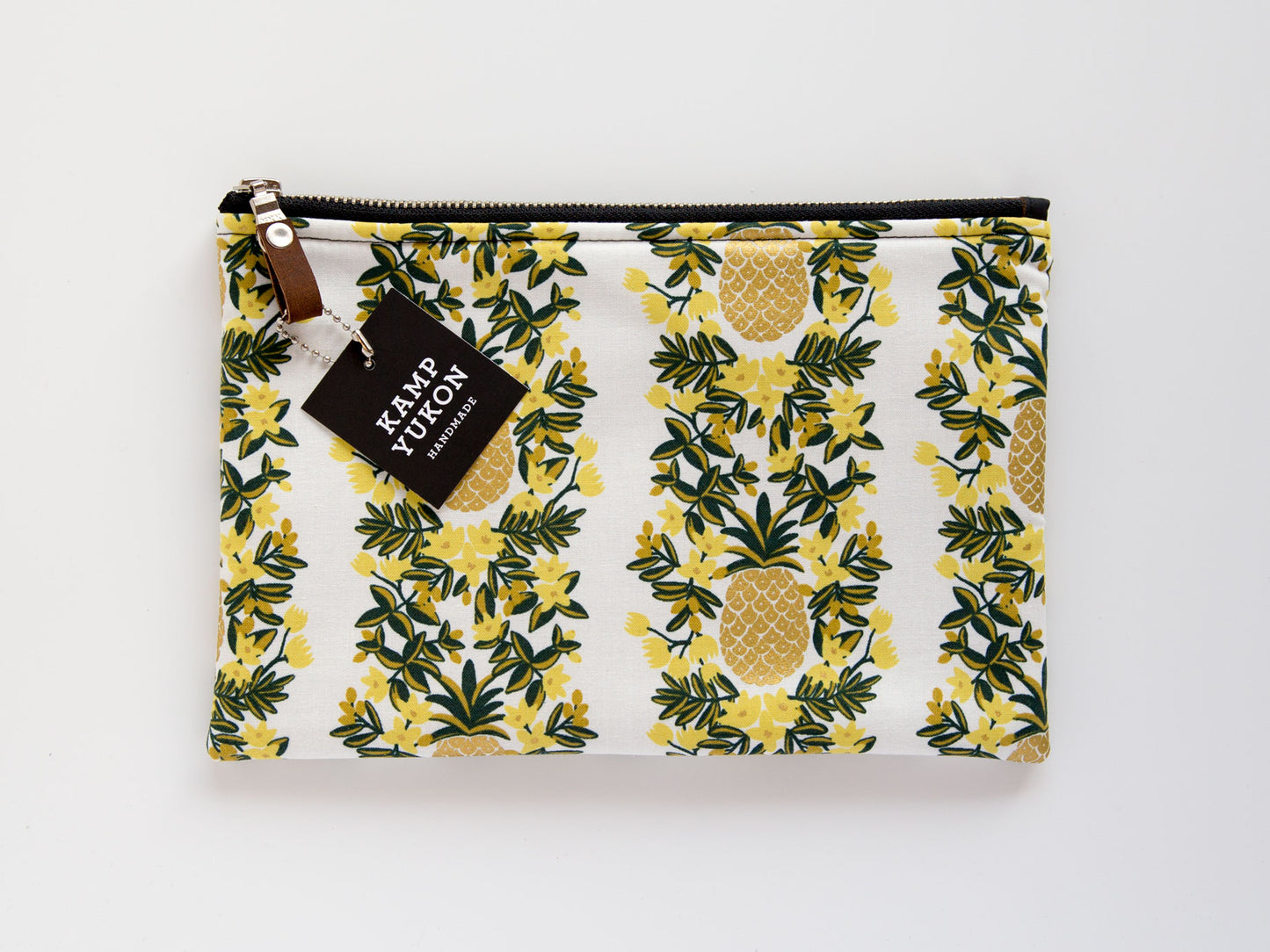 Flat Pouch - Gold Pineapples