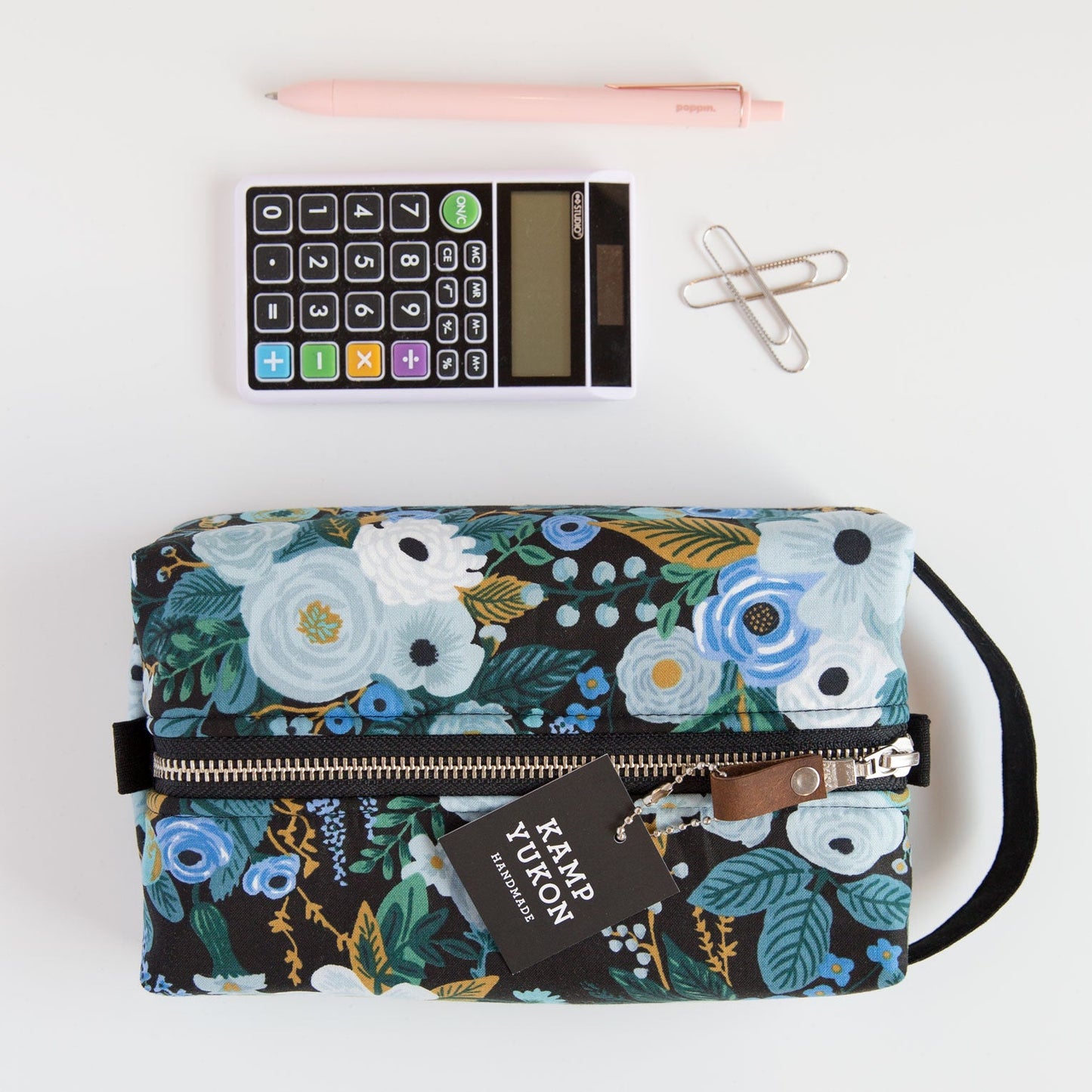Box Pouch - Garden Party - Blue