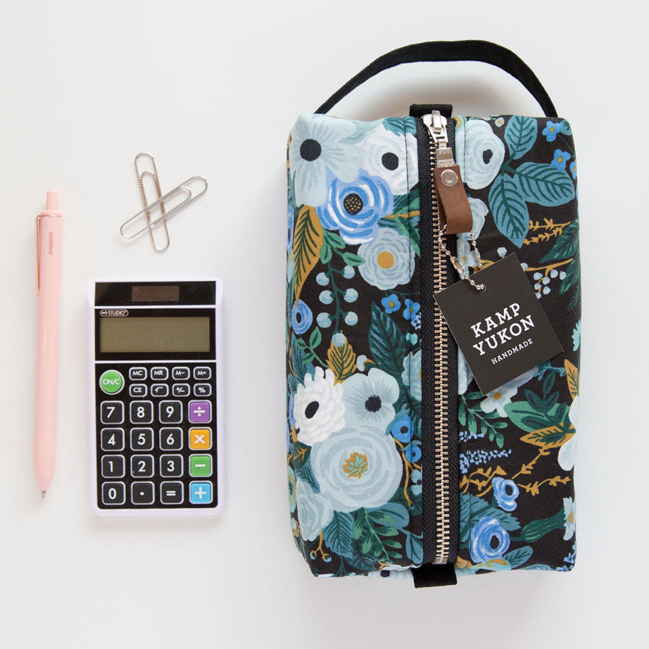 Box Pouch - Garden Party - Blue