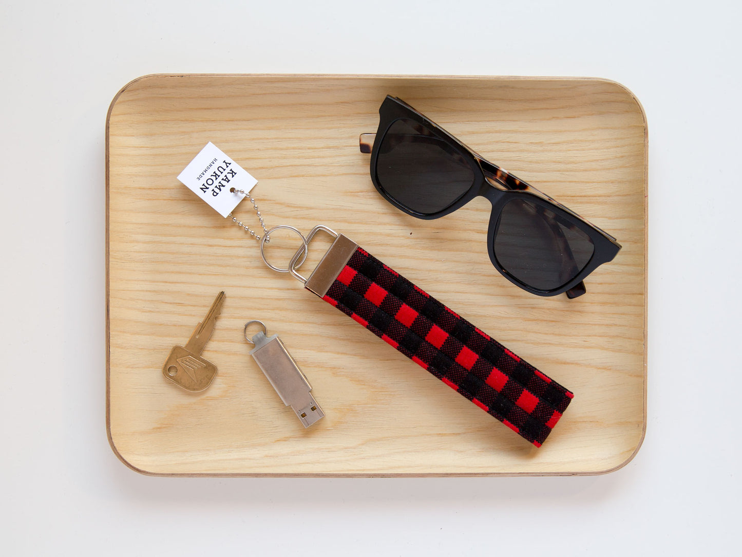 Keychain Wristlet - Buffalo Plaid