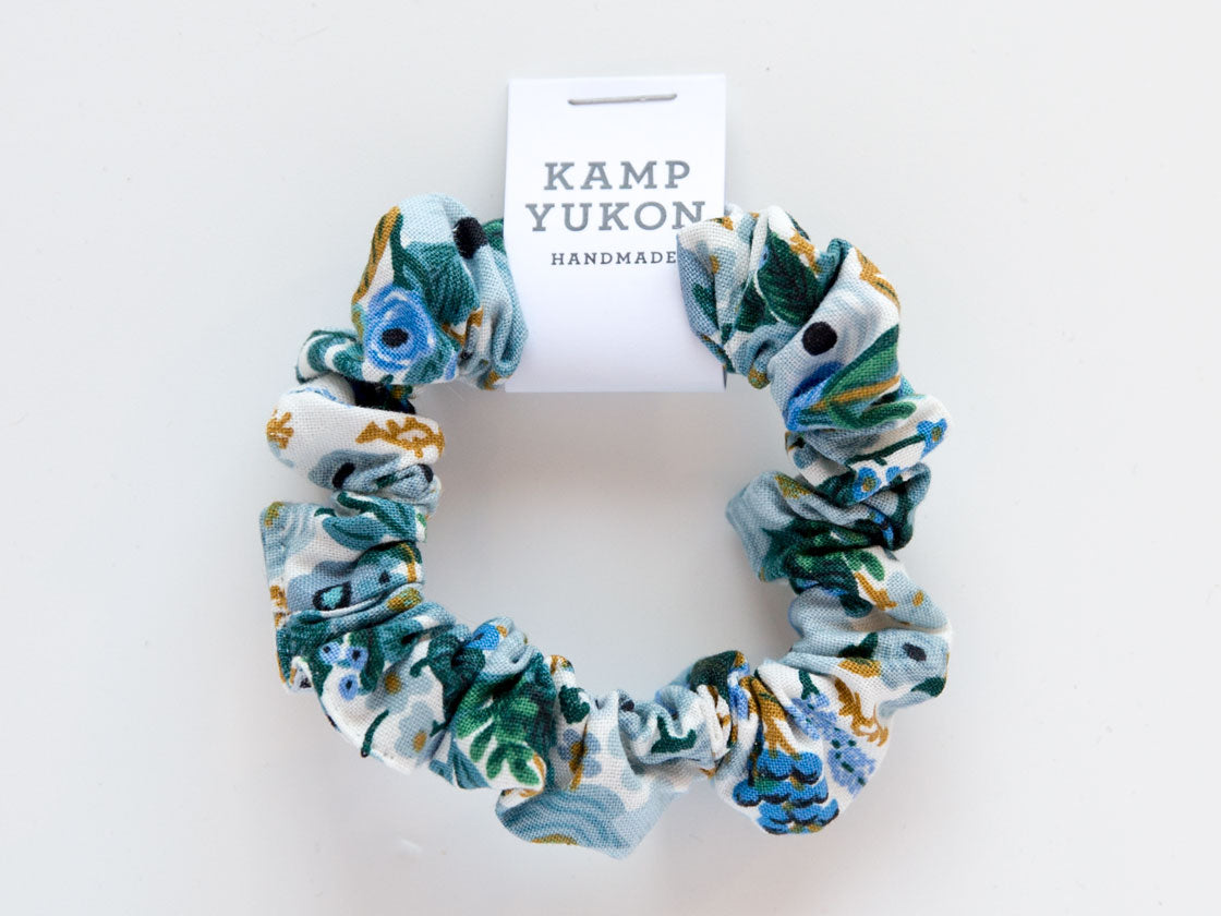 Skinny Scrunchie - Petite Garden Party - Blue