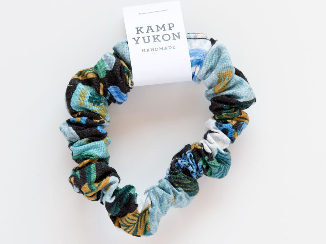 Skinny Scrunchie - Garden Party - Blue