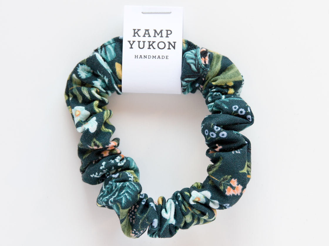 Skinny Scrunchie - Herb Garden - Navy