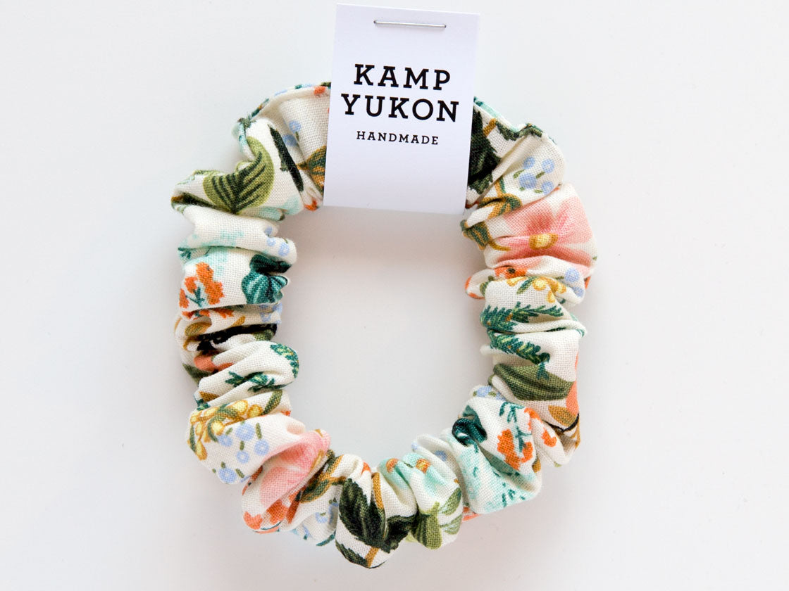 Skinny Scrunchie - Herb Garden - Cream