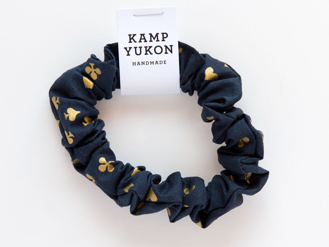 Skinny Scrunchie - Navy Suits