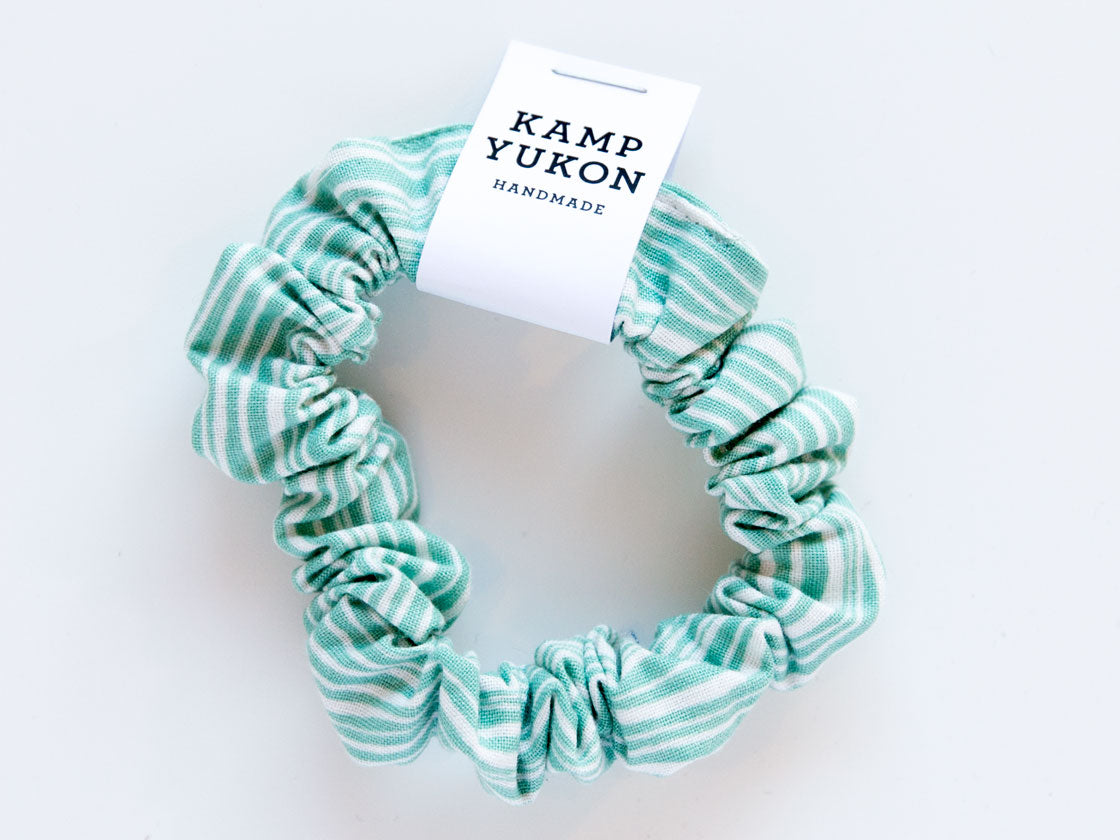 Skinny Scrunchie - Teal Waves