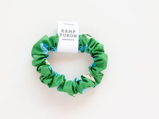 Skinny Scrunchie - Green Strawberries