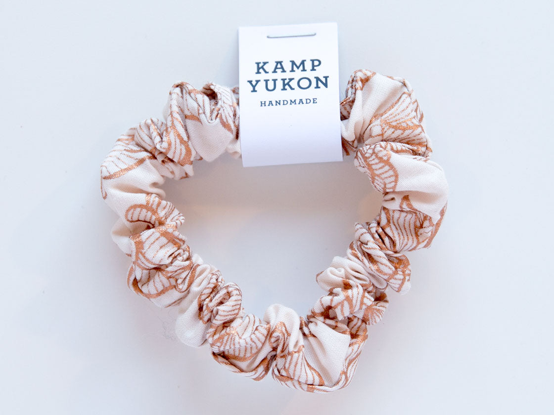 Skinny Scrunchie - Copper Rose - Cream
