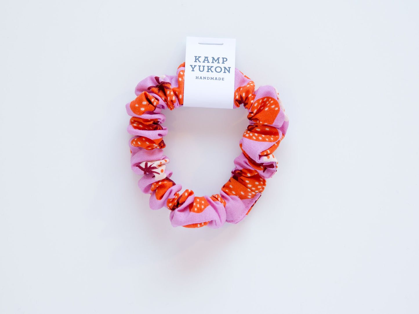 Skinny Scrunchie - Strawberries - Purple