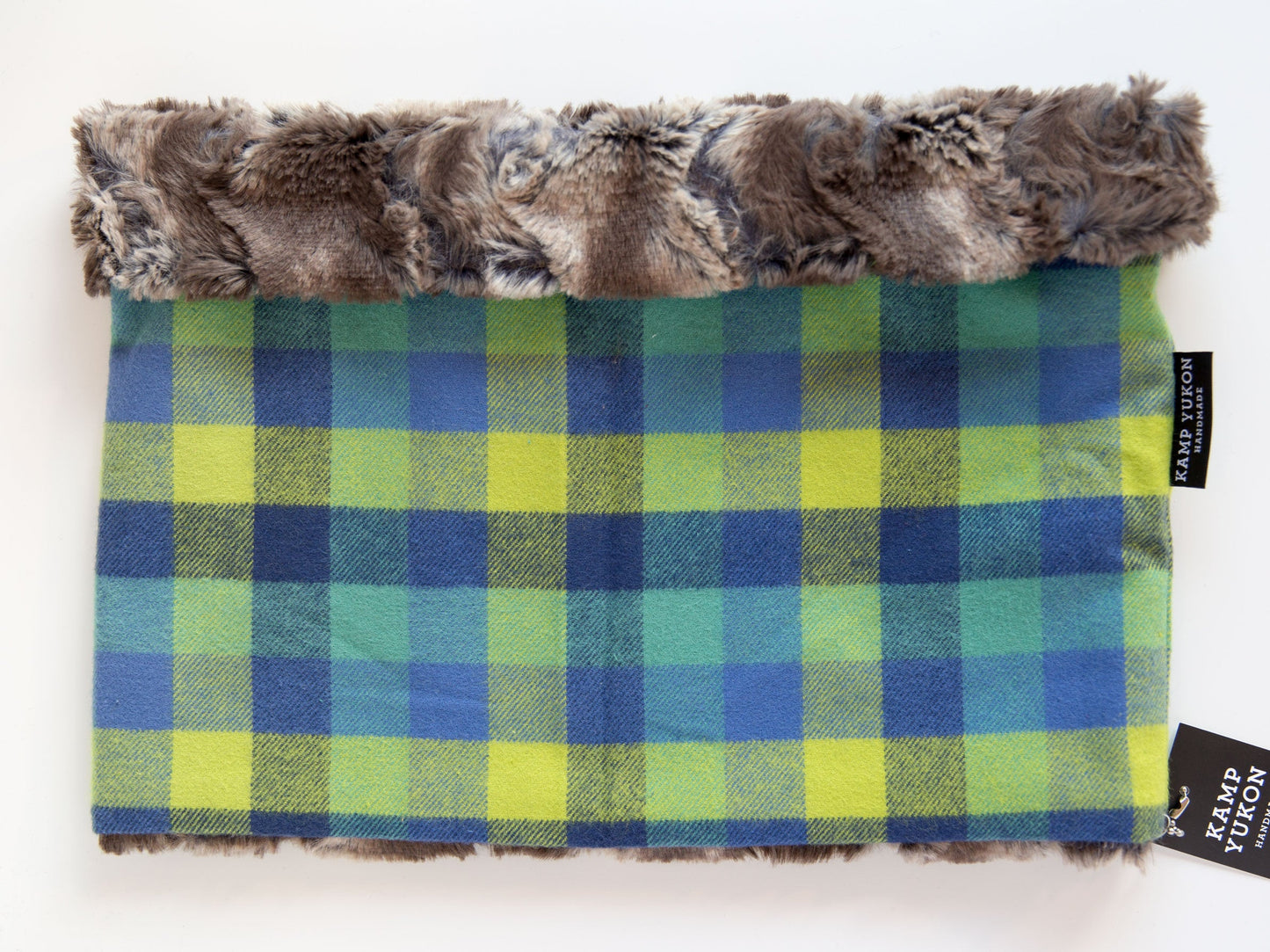 Neck Warmer - Green & Blue