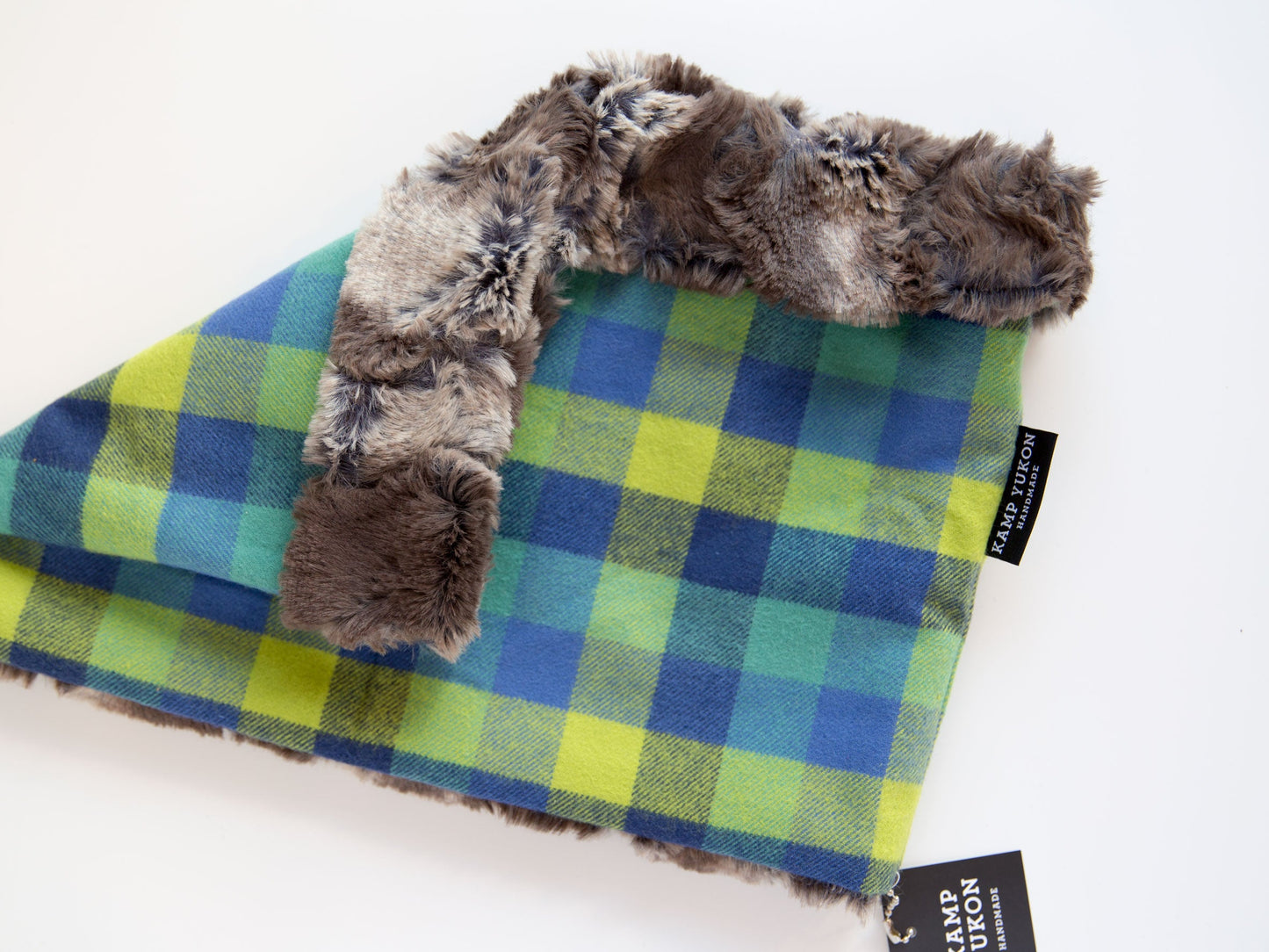 Neck Warmer - Green & Blue