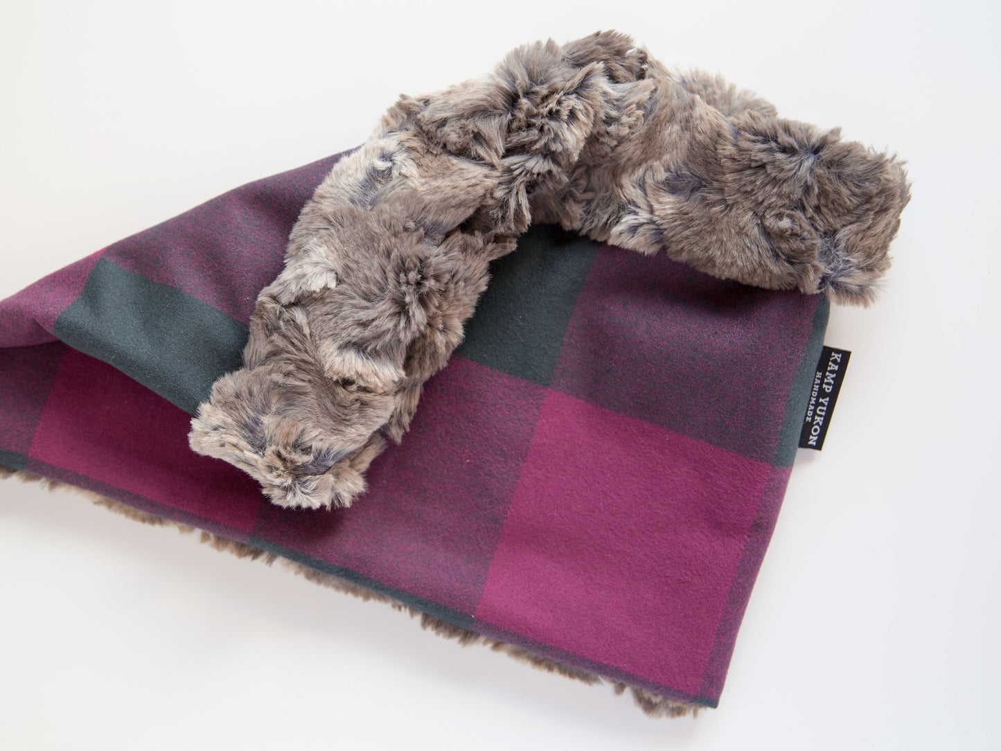 Neck Warmer - Big Plaid - Red