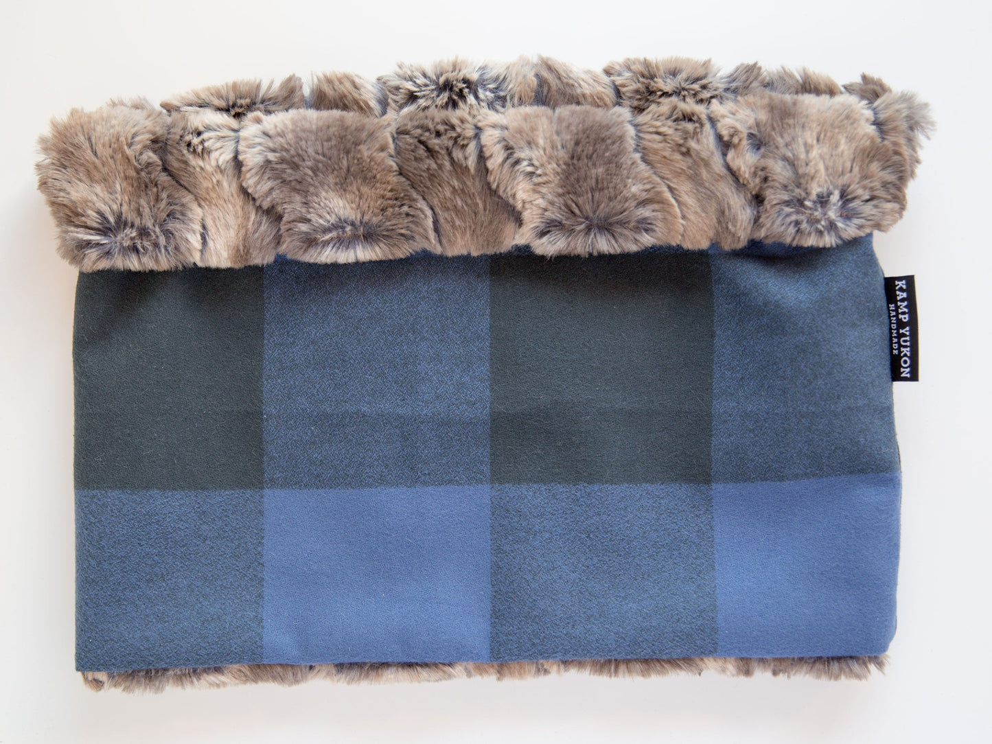 Neck Warmer - Big Plaid - Blue