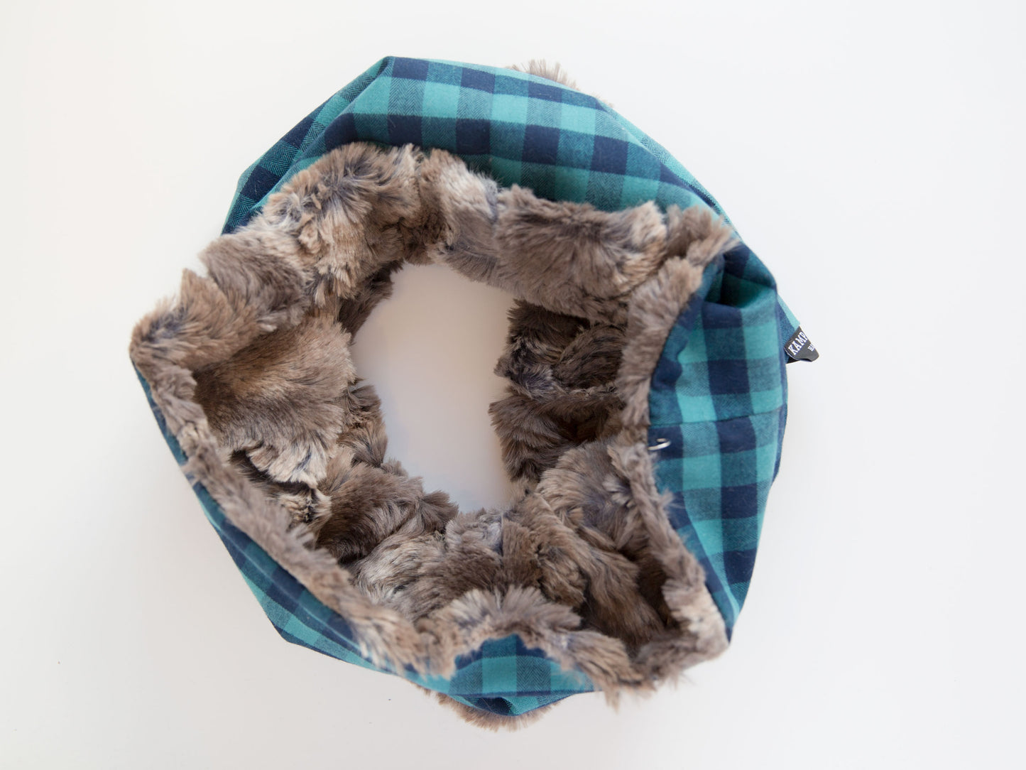 Neck Warmer - Teal Gingham
