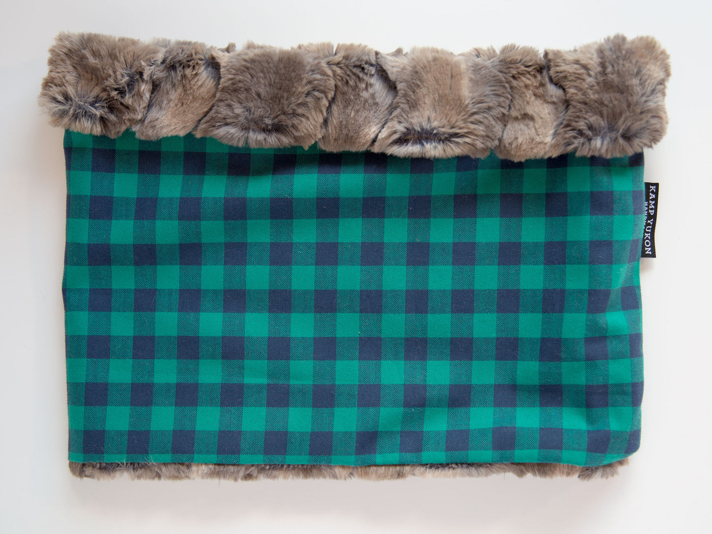 Neck Warmer - Green Gingham
