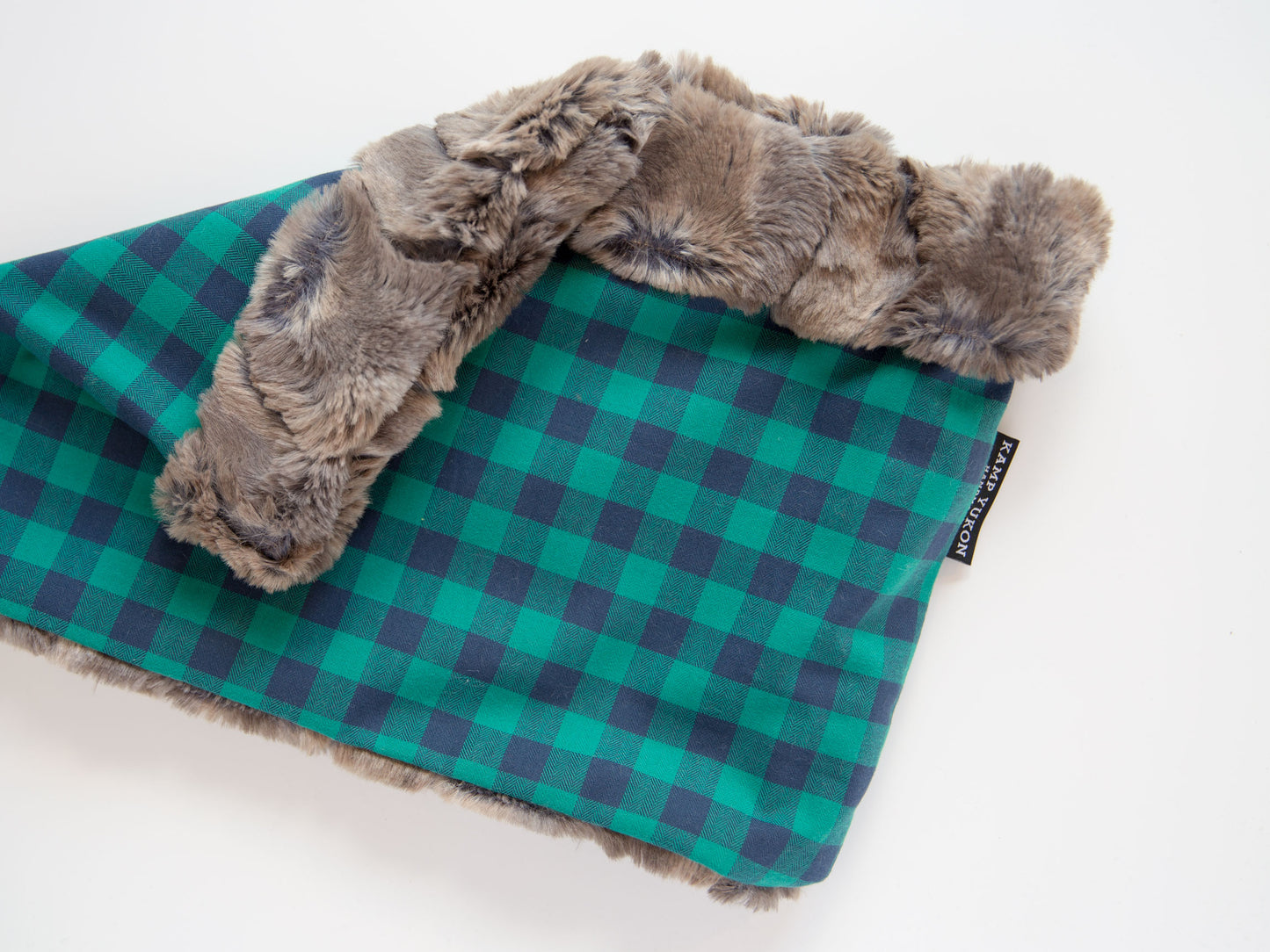 Neck Warmer - Green Gingham