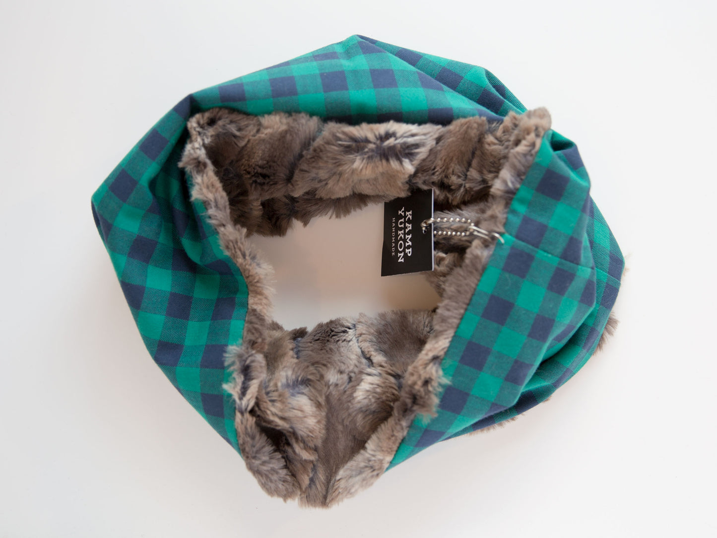 Neck Warmer - Green Gingham
