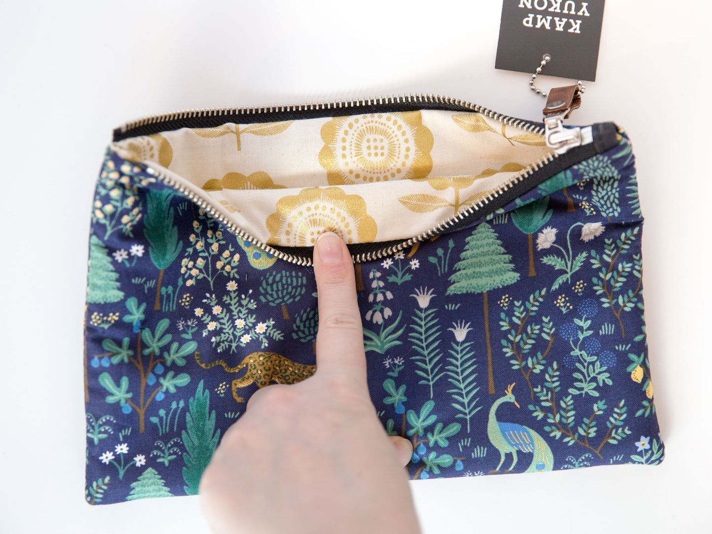 Flat Pouch - Menagerie - Navy