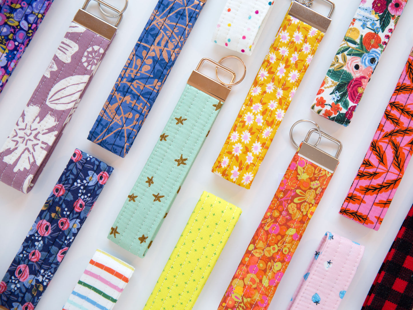 Keychain Wristlet - Poppy Fields