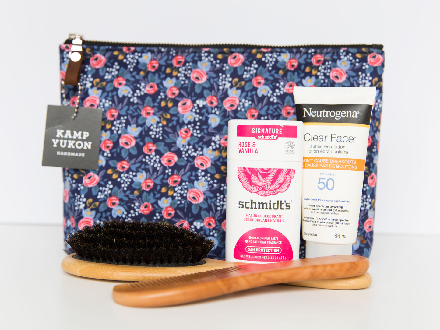 Large Pouch - Rosa - Navy