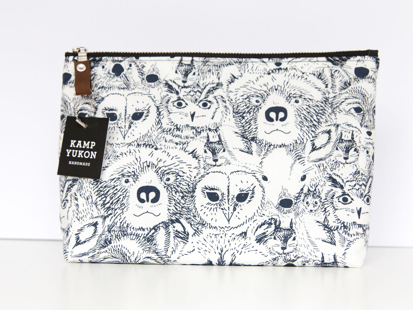 Large Pouch - Animal Faces