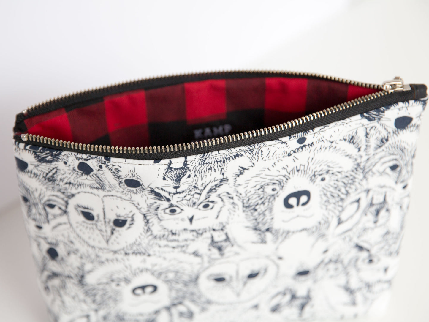 Large Pouch - Animal Faces