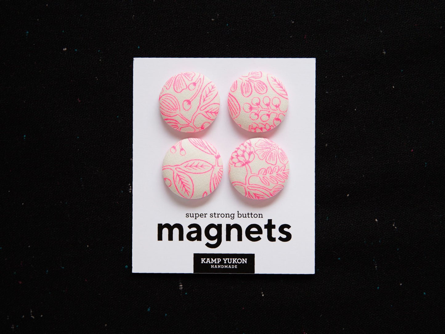 Magnets - Neon Pink Floral