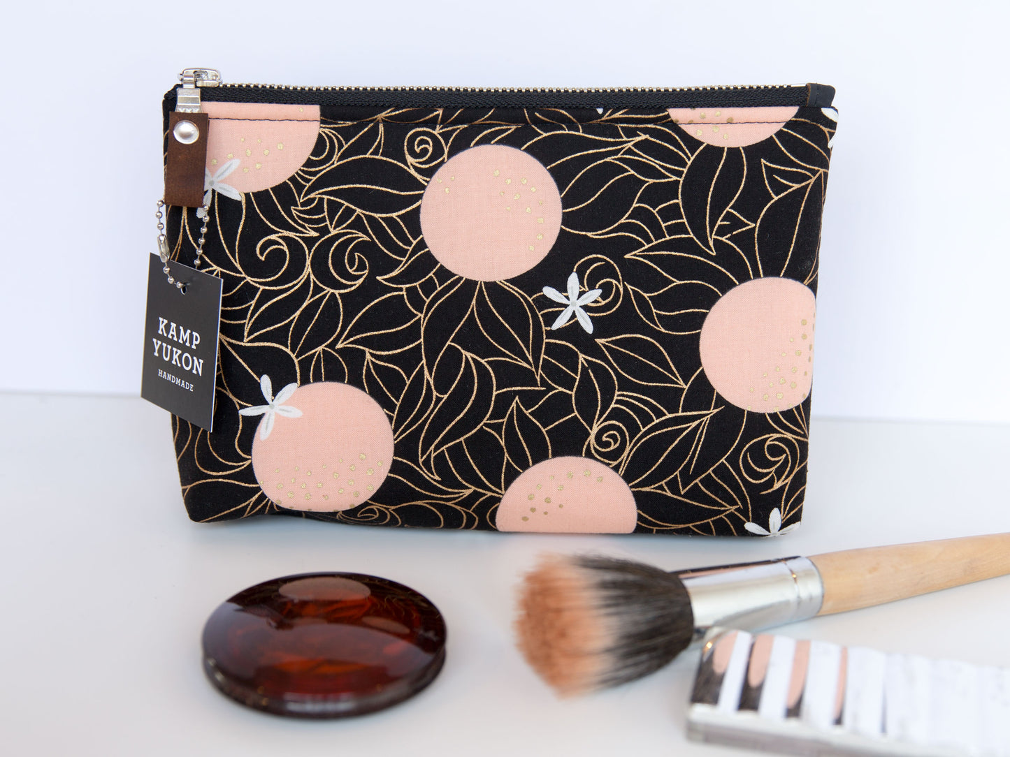 Small Pouch - Pink Oranges