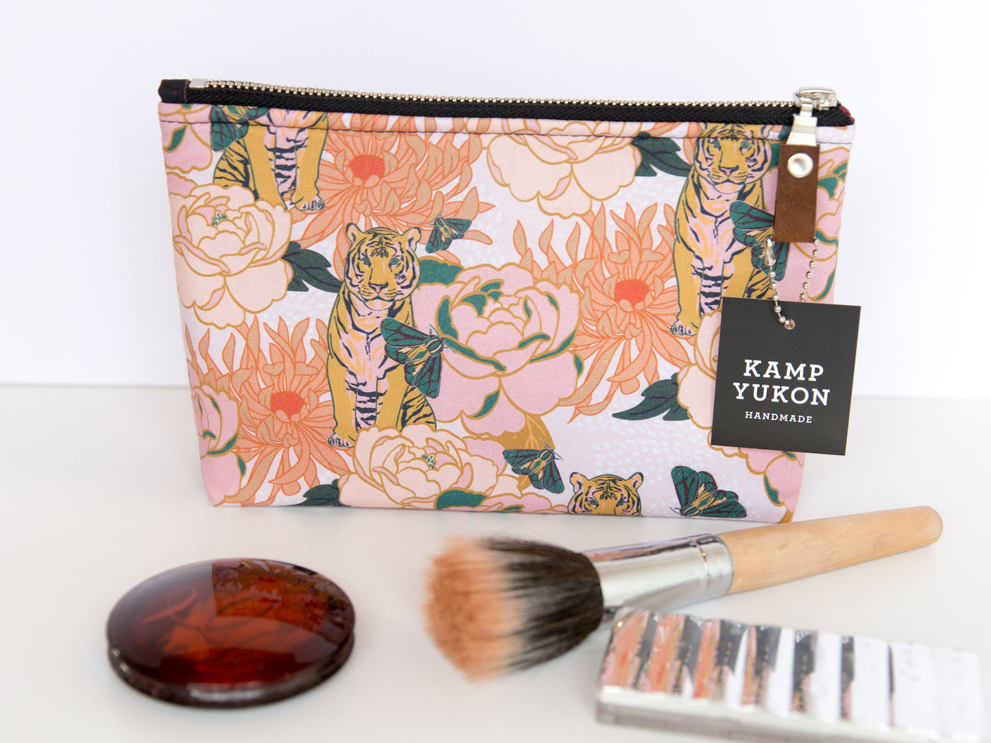 Small Pouch - Tiger Floral