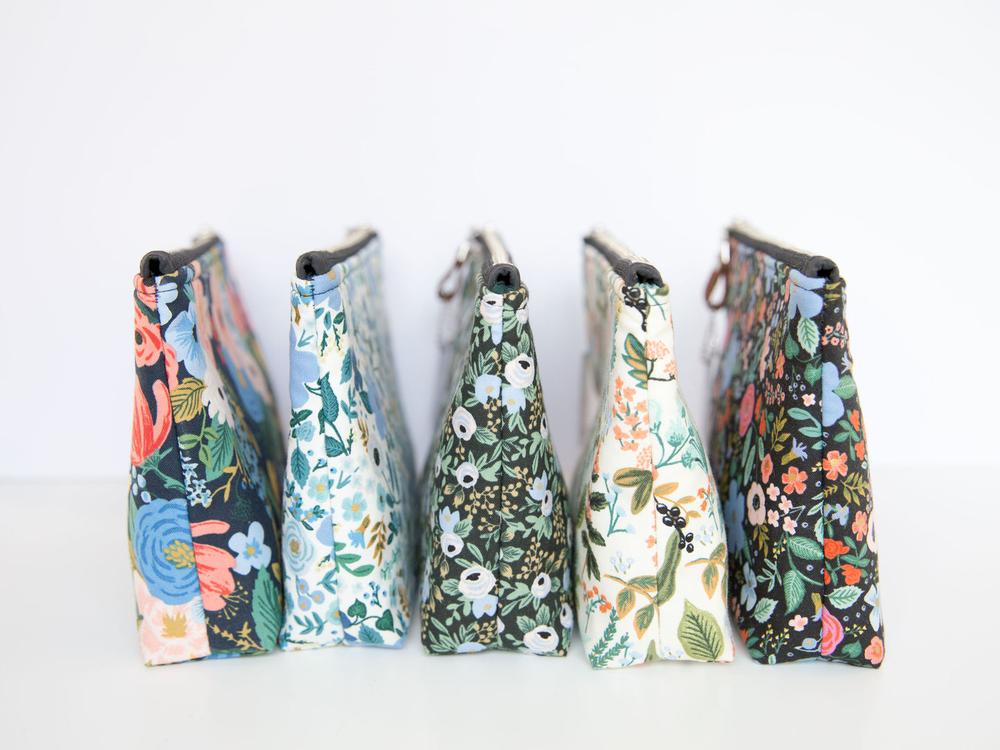 Small Pouch - Wild Rose - Blue