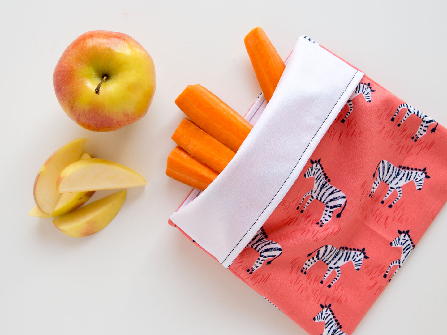 Snack Bag - Pink Zebra