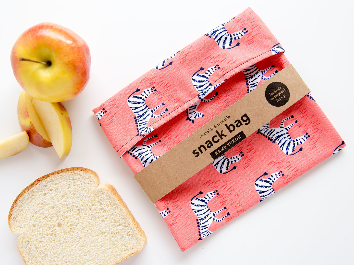 Snack Bag - Pink Zebra