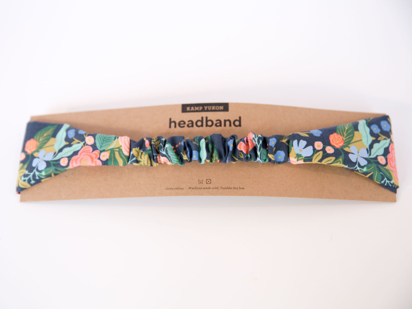 Headband - Floral Vines - Navy