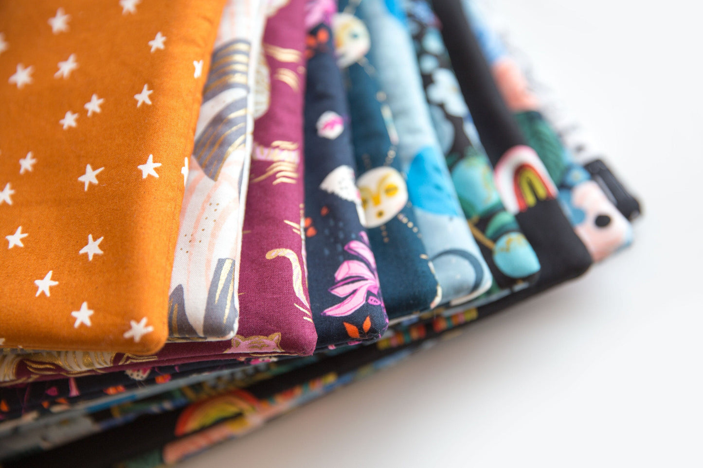 Flat Pouch - Garden Party - Blue