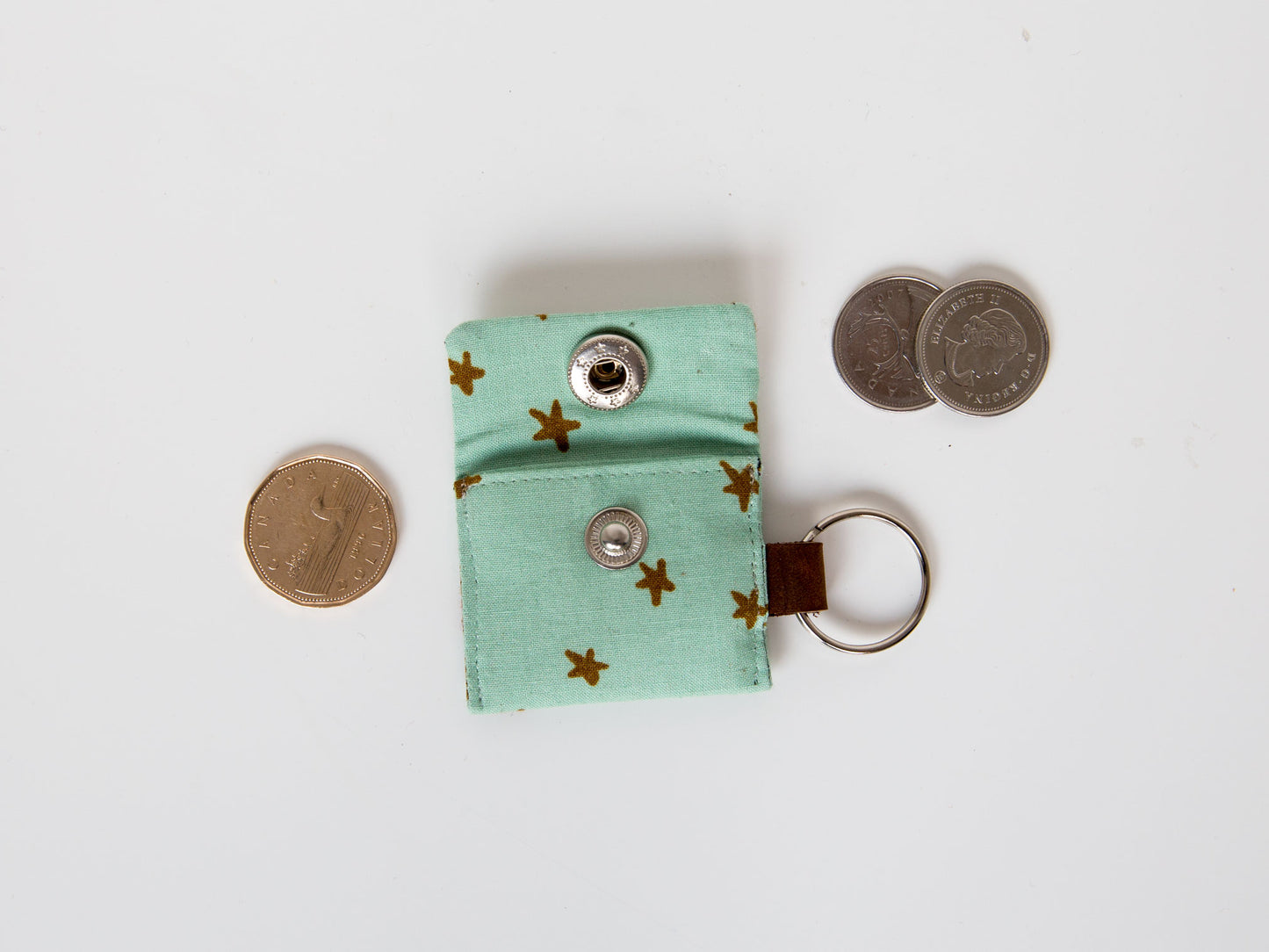 Coin Keeper Keychain - Starry Teal