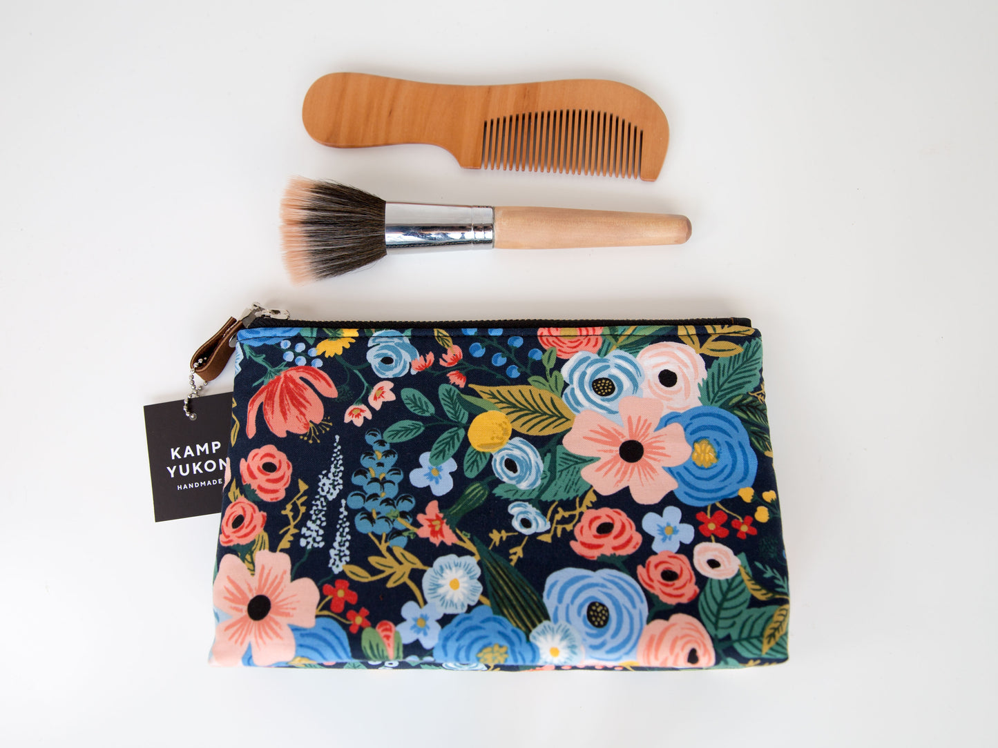 Small Pouch - Garden Party - Navy