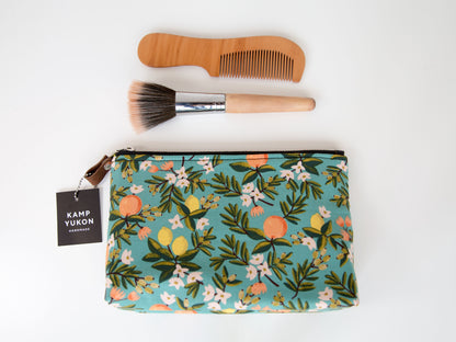 Small Pouch - Teal Citrus