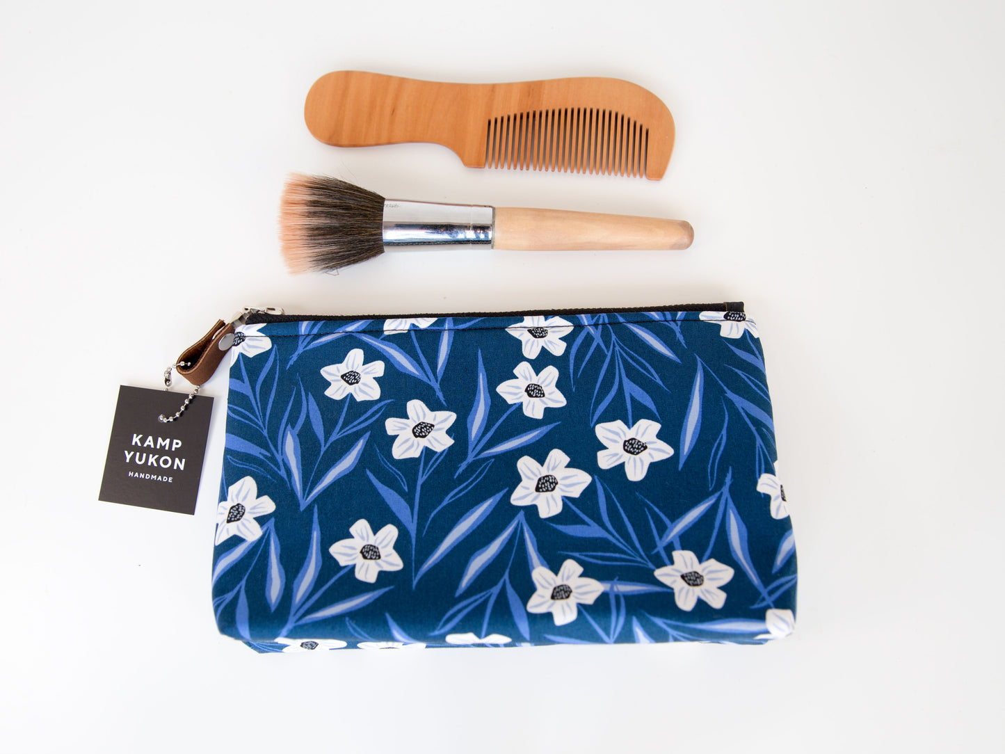 Small Pouch - Blue Floral