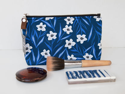 Small Pouch - Blue Floral