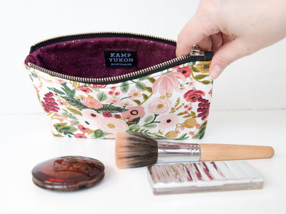 Small Pouch - Garden Party - Blush