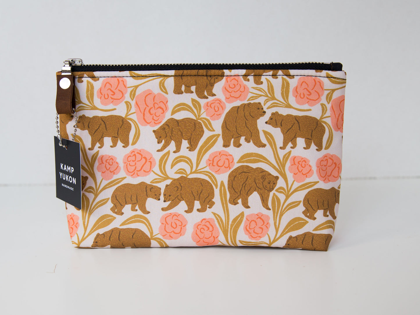 Small Pouch - Bears and Flowers