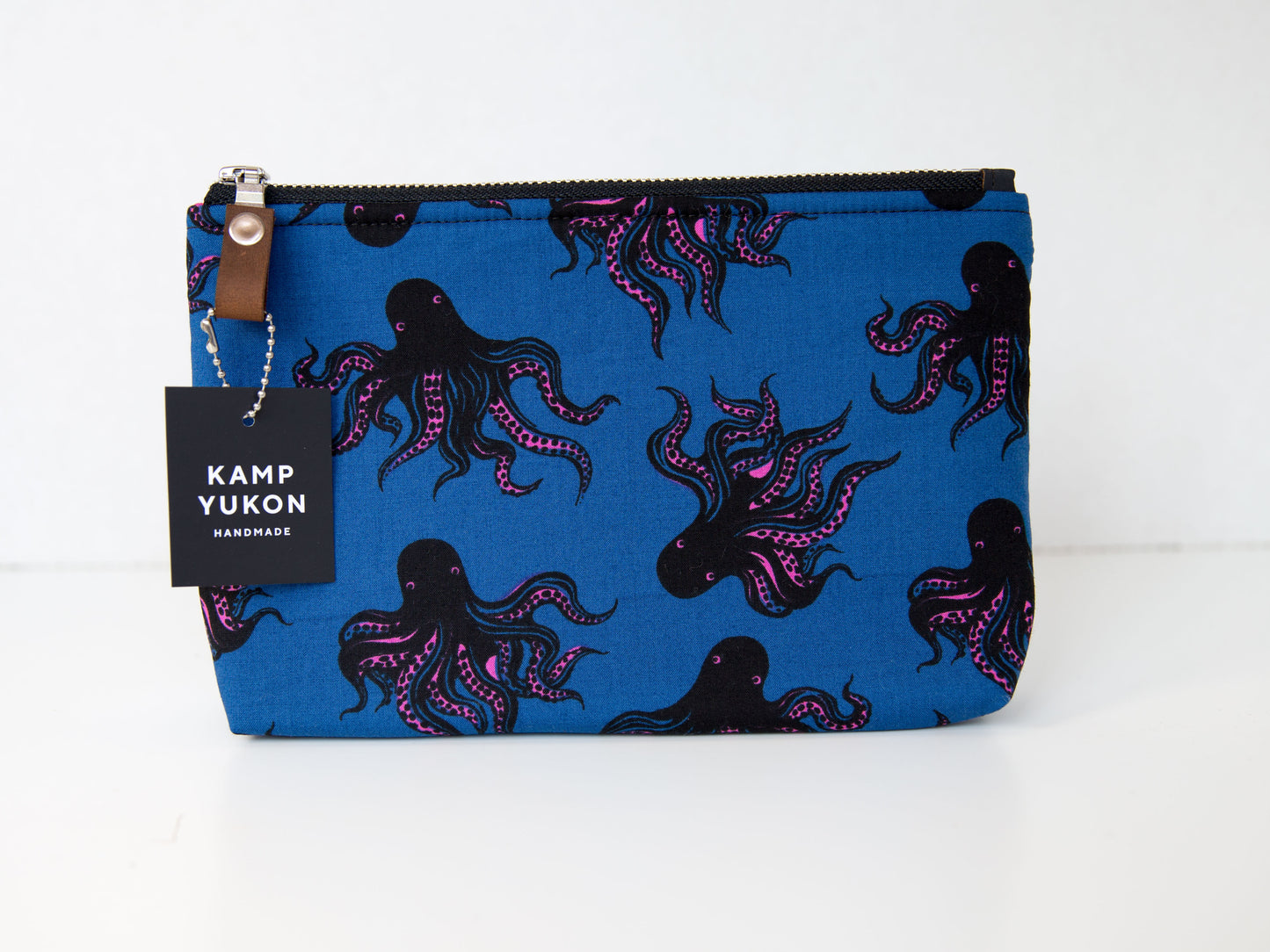 Small Pouch - Octopus - Blue & Pink