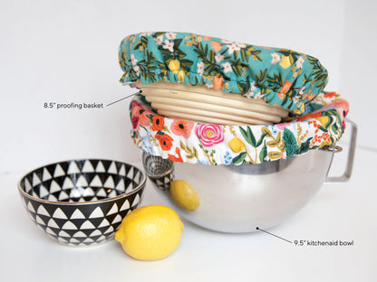 Bowl Cover - Teal Citrus