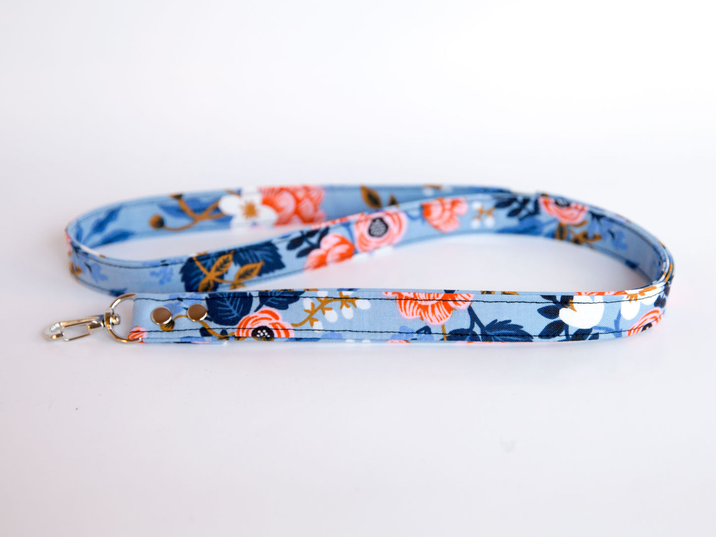 Lanyard - Birch Floral Periwinkle