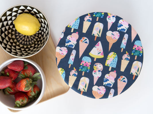 Bowl Cover - Floral Popsicles