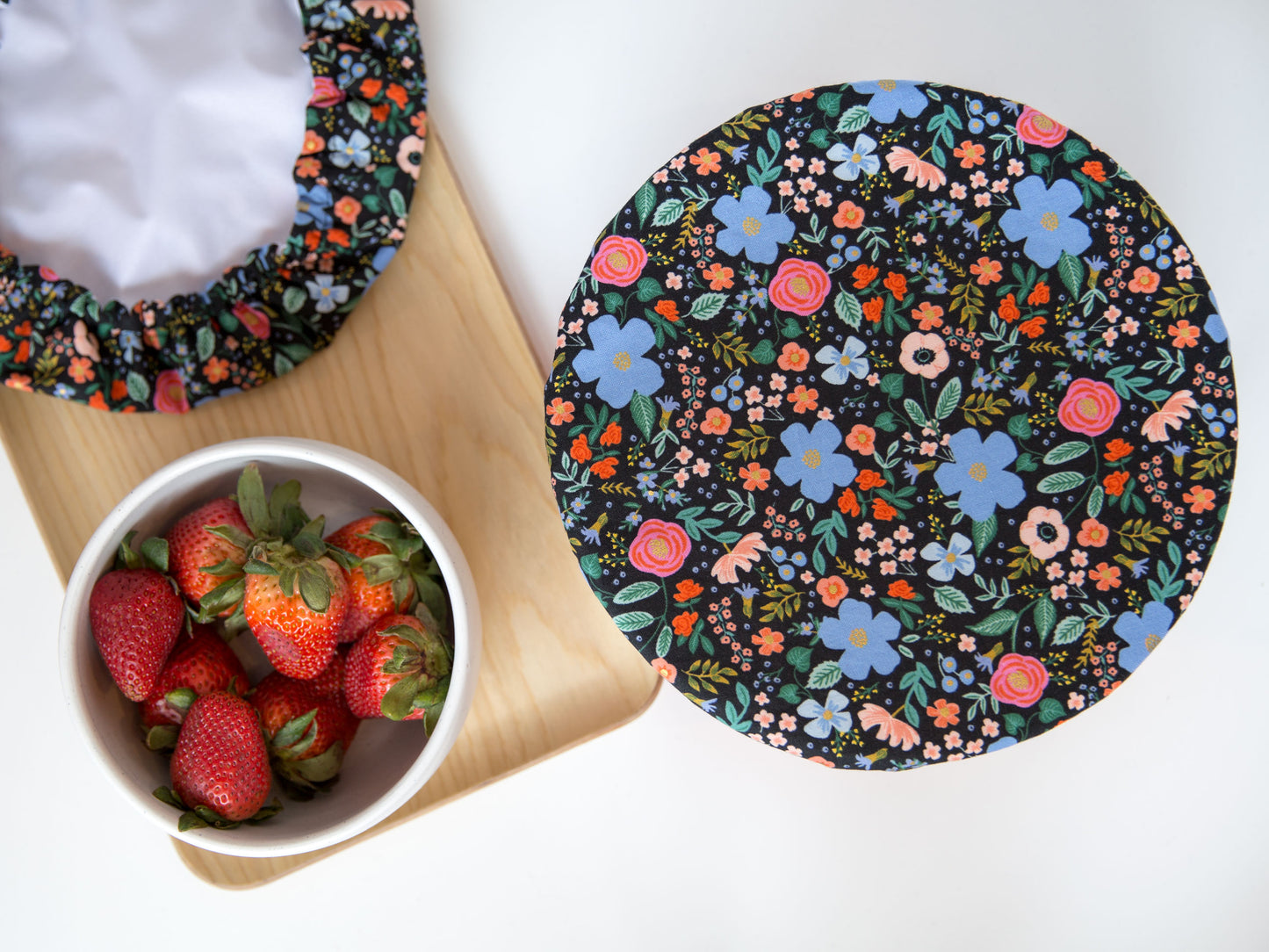 Bowl Cover - Wild Rose Black