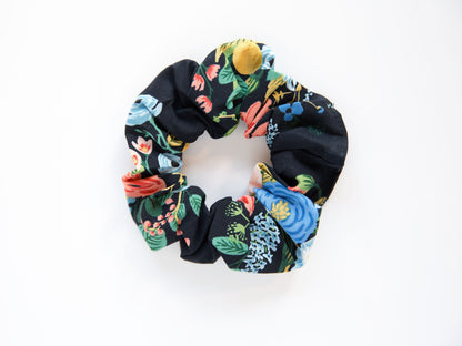 Scrunchie - Garden Party Vines - Blue