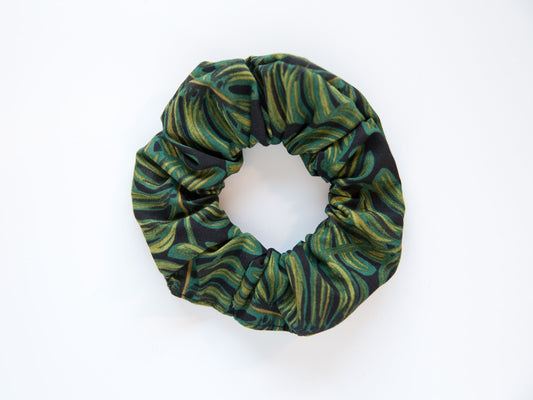 Scrunchie - Monstera - Midnight